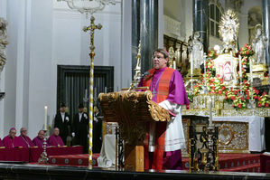 Abschlussvesper der Bischofskonferenz mit Austeilung des Bonifatiussegens (Foto: Karl-Franz Thiede)